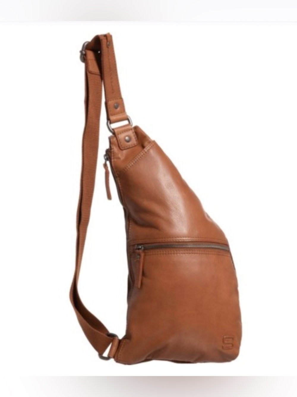 Spikes & Sparrow Leather Slingbag - Reese - Brandy Cognac